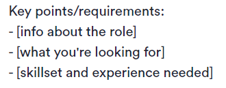 Job Description