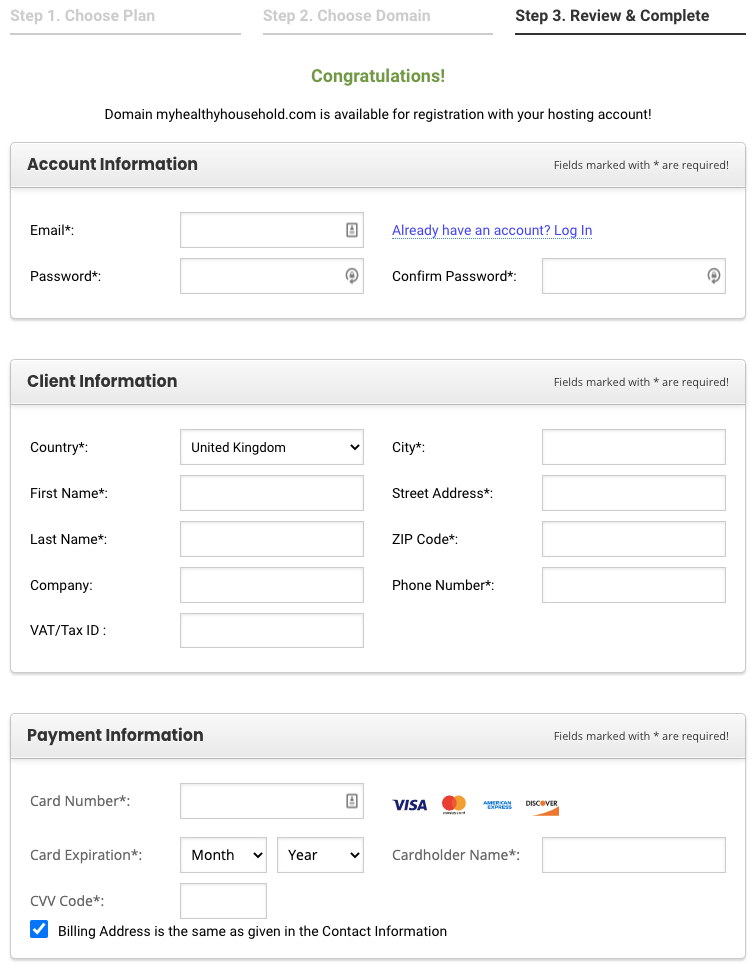 Fitness Blog Domain Registration Siteground