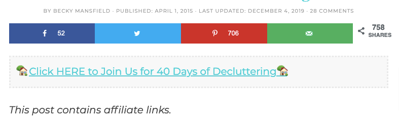 Your Modern Family Affiliate Links