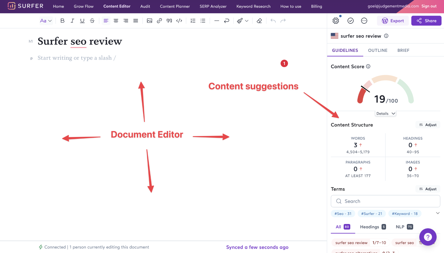 Surfer's Content Editor