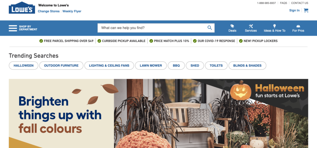 lowes canada homepage