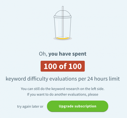 KWFinder request limitations KWFinder request limitations