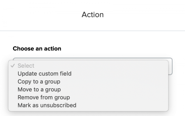 Action Options In Mailerlite Action Options In Mailerlite