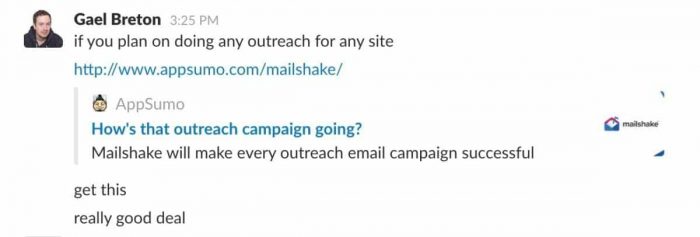 image11 Gael Breton recommends Mailshake